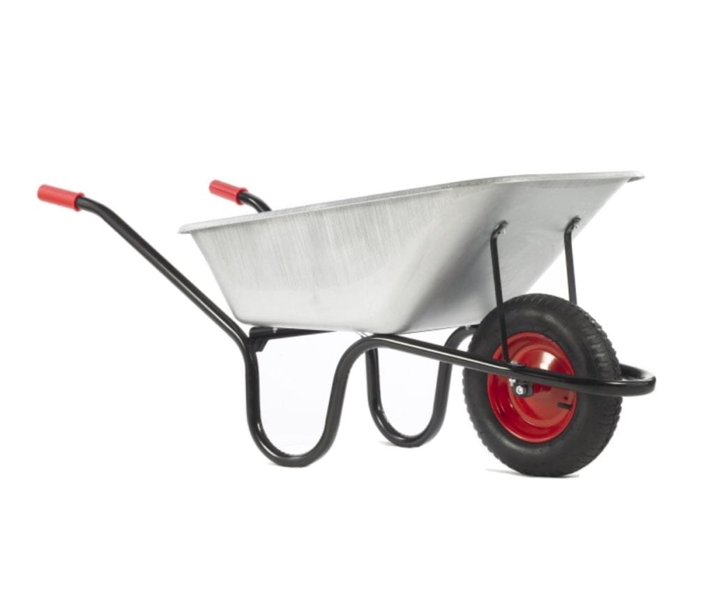 Wheelbarrow Pneumatic Galv 85L KENT TRADE & DIY